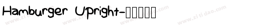 Hamburger Upright字体转换